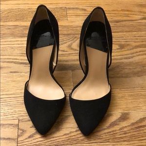 Stradivarius suede d’Orsay heels size 36